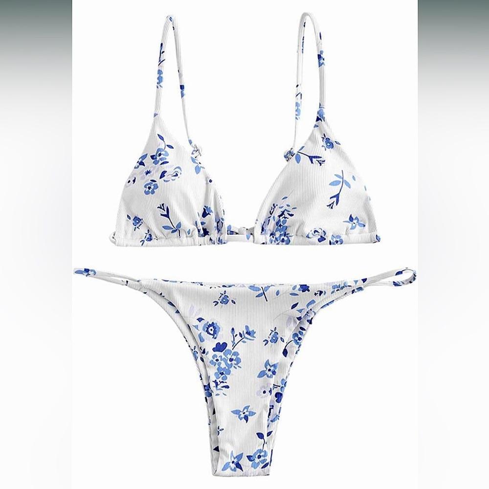 NWT Zaful Floral Bikini